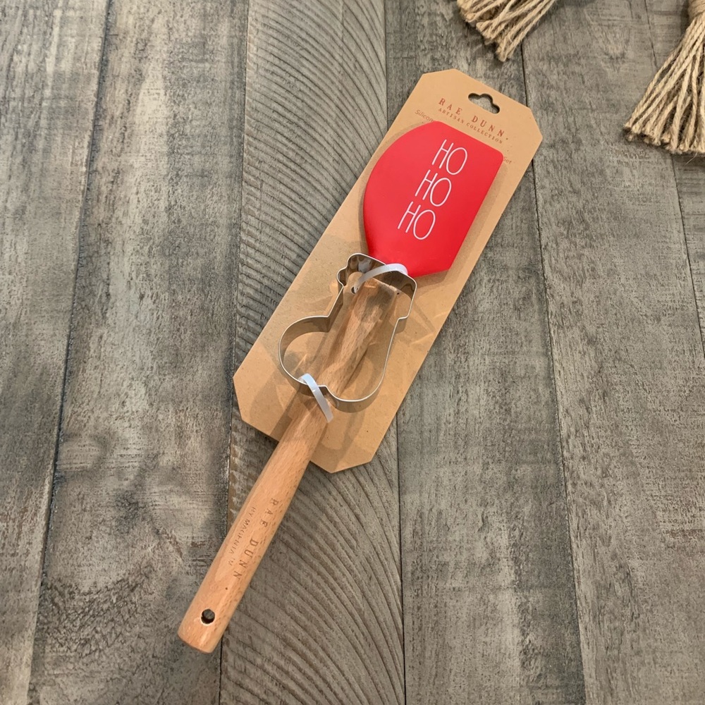 Rae Dunn Christmas Spatula and Cookie Cutter Set
